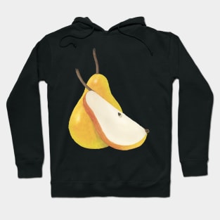 PEARS - WATERCOLOR PEAR PAINTING Hoodie